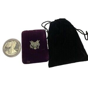 1986 Silver Dollar Encapsulated 1oz Fine Silver American Eagle Silver Proof